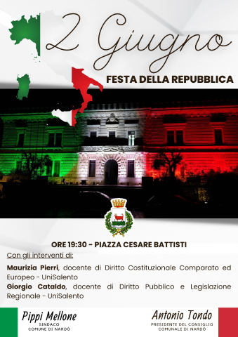 Festa della Repubblica, domani la cerimonia in Piazza Battisti