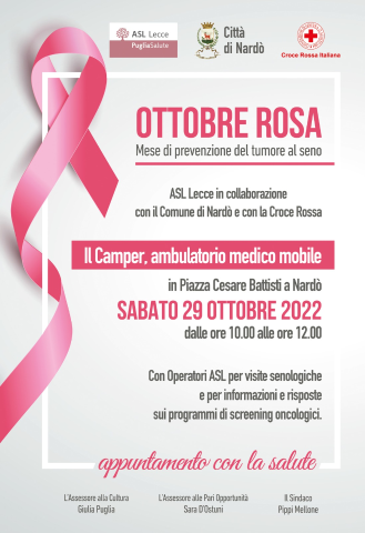 "Ottobre Rosa" fa tappa a Nardò, informazione e prevenzione concreta